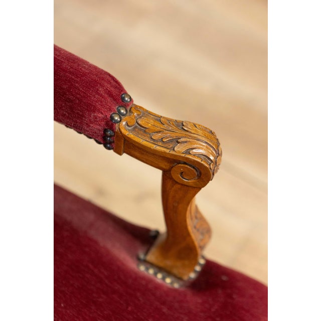 Pair of 19th Century French Arm Chairs For Sale - Image 10 of 14
