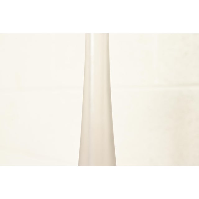 Glass Lalique Paris Marie-Claude Soliflore Frosted Crystal Vase For Sale - Image 7 of 12