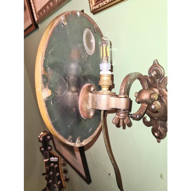 French Art Deco Illuminated Shaving Mirror, Attributed to Maison Brot, Paris, Circa 1930 For Sale - Image 14 of 15