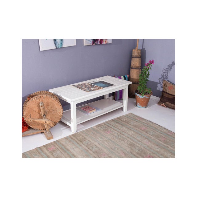 Faded Vintage Turkish Kilim Rug - 6`7 X 9`10 For Sale In Los Angeles - Image 6 of 6