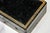 Italian Nice Mid Century Vintage Italian Black Leather Gold Border Jewelry Trinket Box For Sale - Image 3 of 18