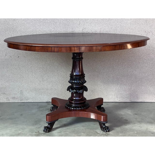 Mahogany, Oval Table, circa the 19th Century For Sale - Image 17 of 18