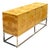 Vintage Bernhardt “Flair” Burl Wood Credenza on Chrome Base For Sale