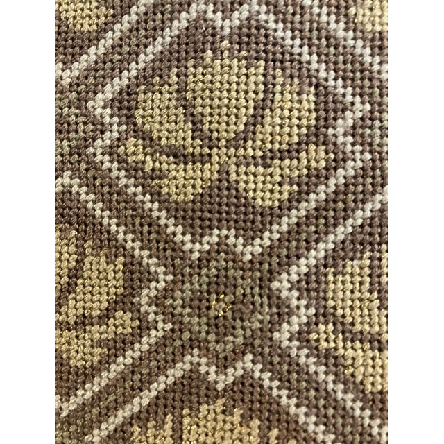 1990s 1990s Bespoke Hand-Embroidered "Swan & Lotus" Fiber Art – Japonisme Style For Sale - Image 5 of 7