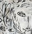 Contemporary Jos de la Paz Masha Wolf Heart Ink Study For Sale - Image 3 of 6
