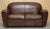 Stunning one of two Halo Flea Market two seat heritage brown leather sofas We have deep cleaned, hand condition waxed and...