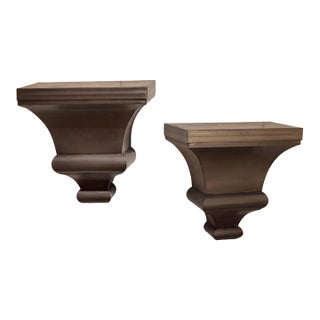 Pair of Metal Wall Brackets For Sale