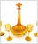 Traditional Early 20th Century Louis Comfort Tiffany Favrile Glass Decanter and Cordial set, Louis Comfort Tiffany - 7 pcs For Sale - Image 3 of 5