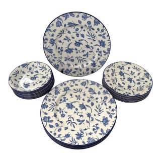 Royal Stafford Blue & White Floral Dinnerware-A Set For Sale