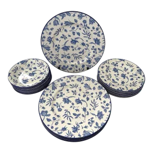 Royal Stafford Blue & White Floral Dinnerware-A Set