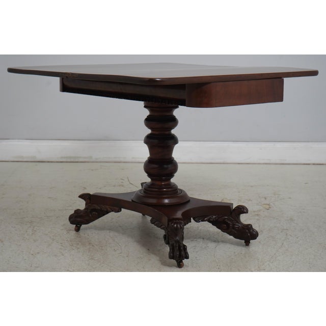 Antique American Mahogany Empire Style Game Table For Sale In Philadelphia - Image 6 of 18