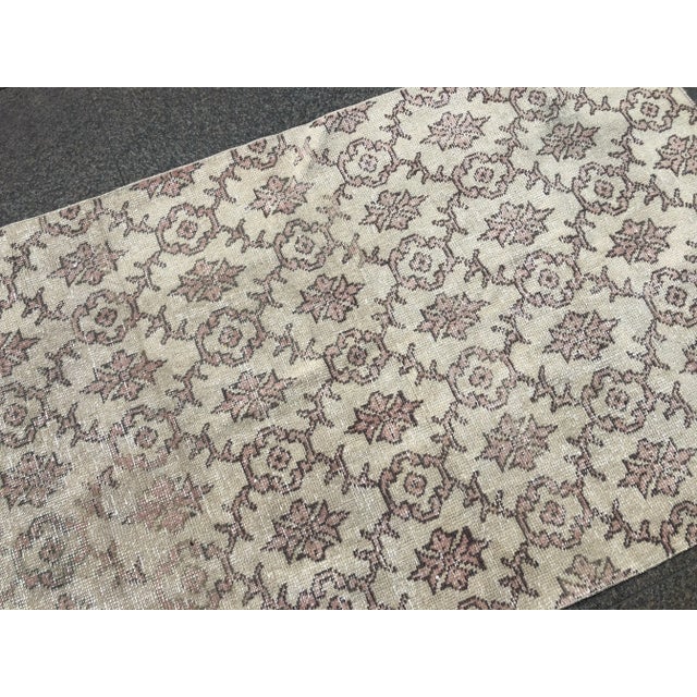 1960’s Vintage Tribal Handmade Rug-3’10’x6’2" For Sale - Image 10 of 11