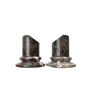 Postmodern Marble Bookends, 1980s, Set of 2 For Sale
