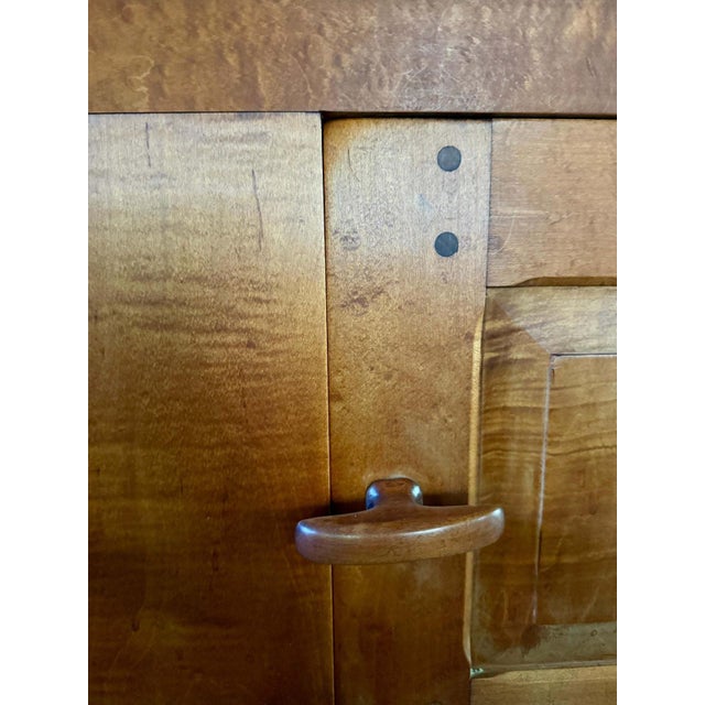 Early 19th Century Antique American Baker’s Cabinet, Classical Wooden Cupboard For Sale - Image 5 of 12
