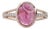 2.7ct Pink Tourmaline Ring With Natural Diamonds: Solid 14k Gold, Oval 10x8mm, Size 6.75 For Sale