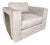 Vanguard Light Gray Lounge Chair With Pewter Accents For Sale