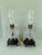 Metal Pair of Vintage Crystal Prism Boudoir Lamps With Marble Bases and Etched Glass Shades For Sale - Image 7 of 12