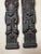 Pair Antique 1700's Hand Carved Wood Architectural Salvage Lady Sculpture Statue For Sale - Image 13 of 14