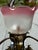 Vintage 3 Light Brass Wall Sconce With Vianne Gas/Electric Shades For Sale - Image 12 of 12