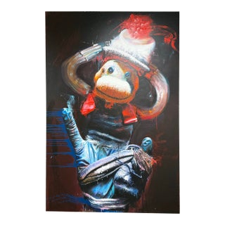 Circa 2015 Michael Brennan "Monkey Shine" Oil on Canvas For Sale