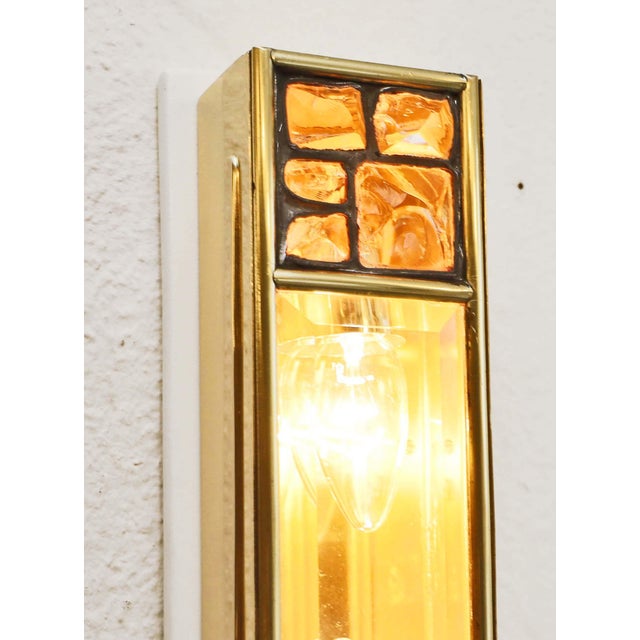 19th Century Art Nouveau Secession Wall Lamp, 1890s For Sale - Image 5 of 11