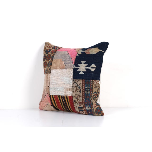 Turkish Kilim Patchwork Cushion Elevate your home decor with these exquisite 20"" x 20" pillow covers crafted from...