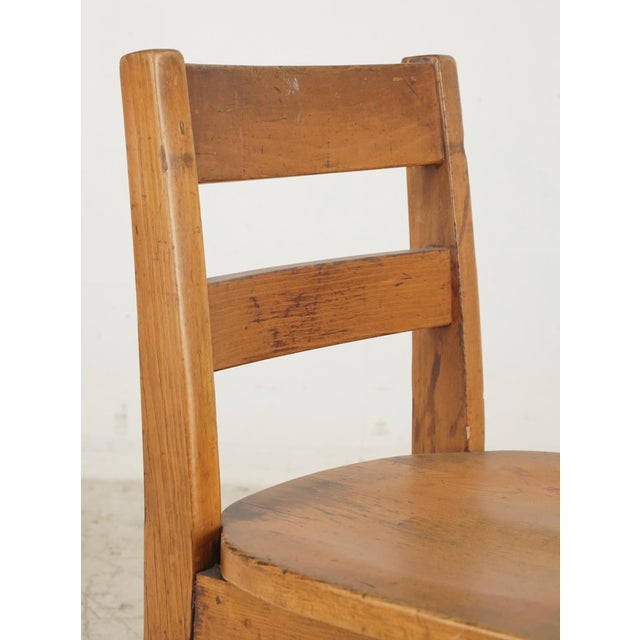 Vintage Wooden Shaker Children’s Chair For Sale - Image 4 of 9