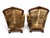 American Pair of Leather & Cowhide Armchairs For Sale - Image 3 of 6