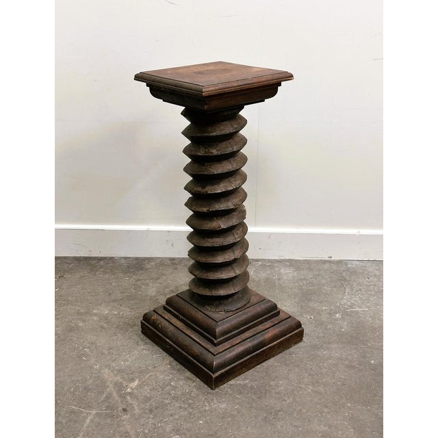 French Antique Wooden Pressoir Press Screw Column For Sale - Image 11 of 11