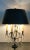 Metal Late 19th Century Four Armed French Crystal Table Lamp For Sale - Image 7 of 13