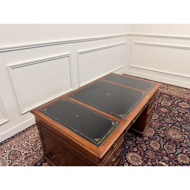 English Desk with Black Inlay For Sale - Image 16 of 18