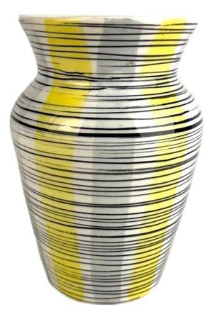 Vase with Geometric Decor by Alessio Tasca, 1950s