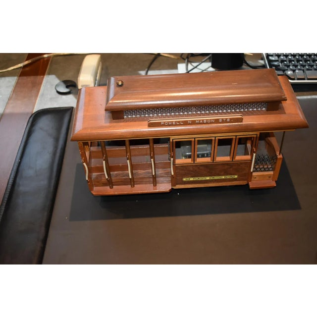 American Handmade San Francisco Streetcar Music Box By, Nate Gruenburg For Sale - Image 3 of 8