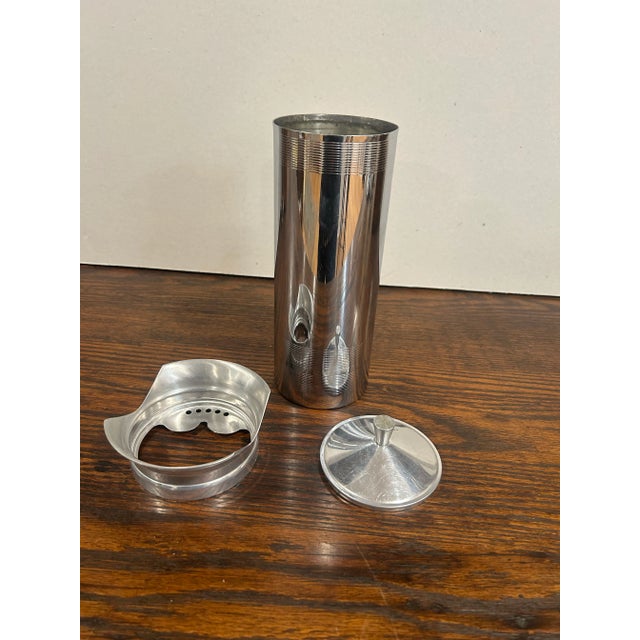 This is an Art Deco style cocktail shaker, that was very likely made by Manning Bowman & Co. The company was known for...
