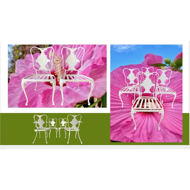 Set of 4, Russell Woodard Dining Chairs, For Sale - Image 11 of 12