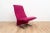 Model F780 Concorde lounge chair from Artifort. The chair comes with a pink fabric upholstery on a chrome plated frame....