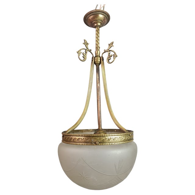 Art Deco Ceiling Lamp, 1920s For Sale