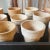 Terra Cotta Vintage Salvaged Beige Terra-Cotta Flowerpots in Painted Wooden Drawer - Set of 19 For Sale - Image 8 of 12