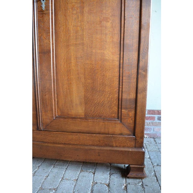 Antique Louis Philippe Cabinet in Oak For Sale - Image 6 of 10