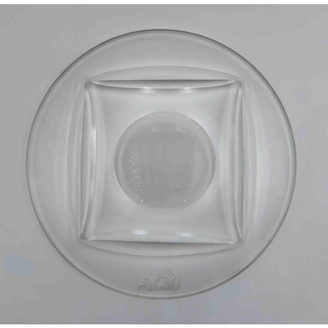 Modern Vintage Crystal Centerpiece, 1960s For Sale - Image 3 of 6