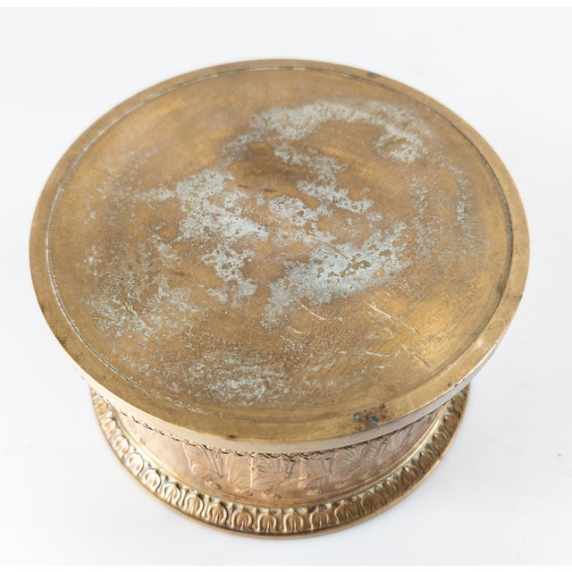 20th Century Gorham Bronze Wine Bottle Coaster With Neoclassical Theme For Sale - Image 14 of 14