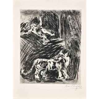 Marc Chagall, The Monkey and the Leopard, 1952, Etching For Sale