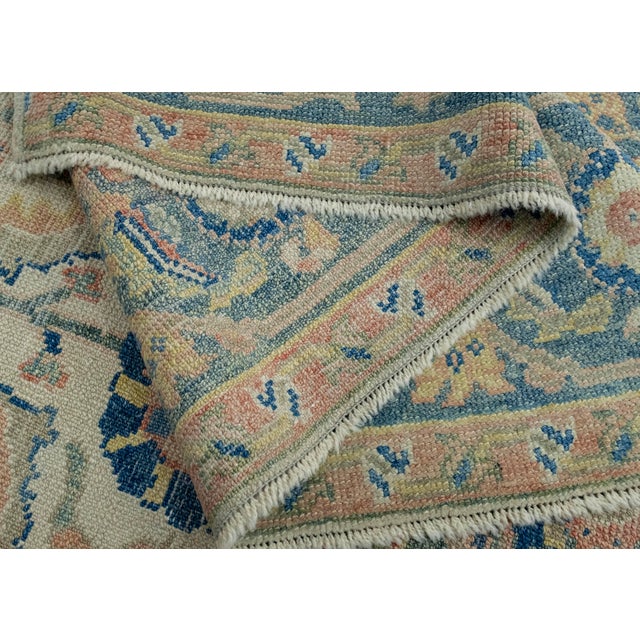 Textile Turkish Oushak Rug 6'2" x 9'9" #18644 For Sale - Image 7 of 8