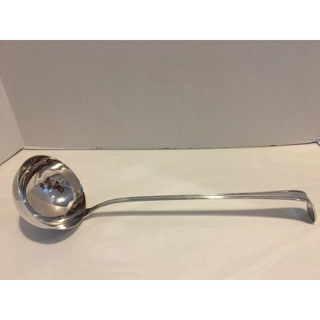Traditional Large Vintage Silverplate Ladle, Japan For Sale - Image 3 of 8