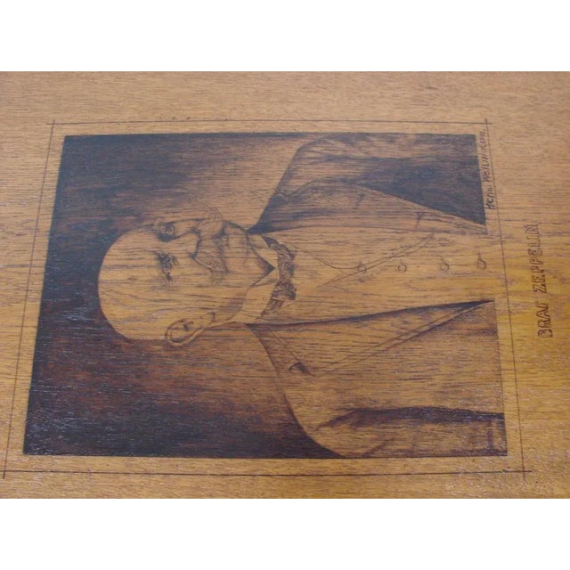 Portrait of Graf Zeppelin, 1940-1960 Made on oak wood . dimensions: 85x75cm 37x28cm
