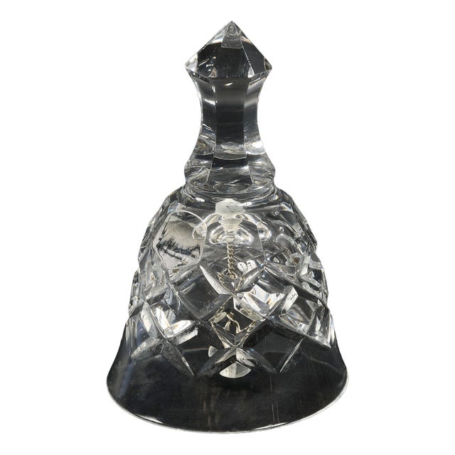 French Art Deco Crystal Bell attributed to Cristalleries de Baccarat, 1940s For Sale