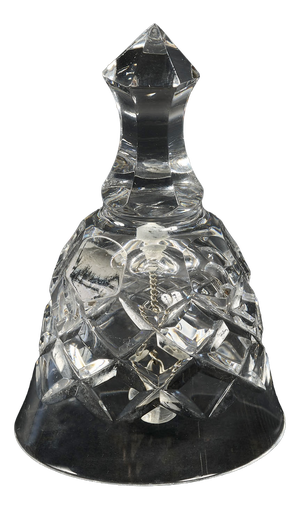 French Art Deco Crystal Bell attributed to Cristalleries de Baccarat, 1940s