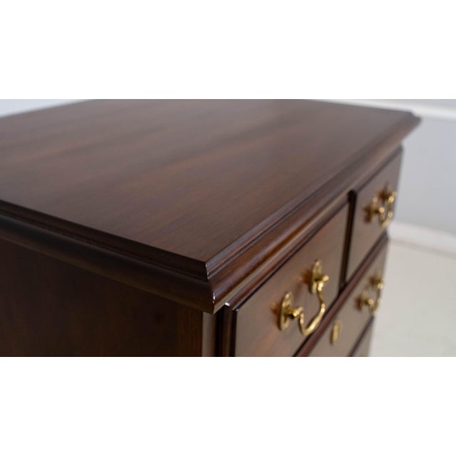 Brown Henkel Harris Mahogany Tall Narrow Lingerie Chest For Sale - Image 8 of 18