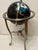 Vintage World Globe on Stand With Compass For Sale - Image 4 of 4