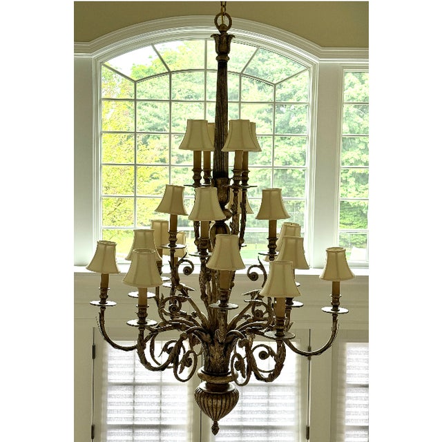 Elevate your space with the timeless elegance of the Fine Art Lamps Verona Collection. Three-Tier Twenty-Light Chandelier....